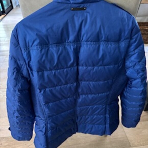 BURBERRY BRIT DALESBURY Blue Quilted Down Puffer Jacket size XL - Picture 2 of 13